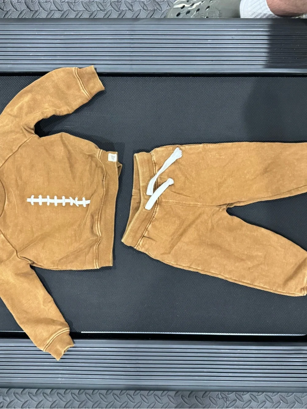 Kids Cozy Brown Sweatshirt & Jogger Set
